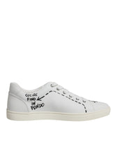Dolce & Gabbana White Leather Milano Low Top Sneakers Shoes -   -  Dolce & Gabbana.